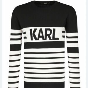 Black and White Striped women’s Sweater